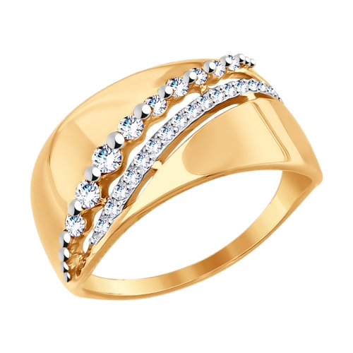 Кольцо из&nbsp;золота с&nbsp;фианитом