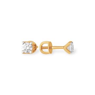Серьги из золота с фианитом
