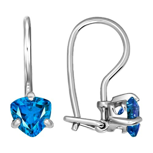 Серьги из&nbsp;серебра с&nbsp;фианитом