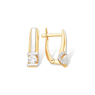 Серьги из&nbsp;золота с&nbsp;фианитом