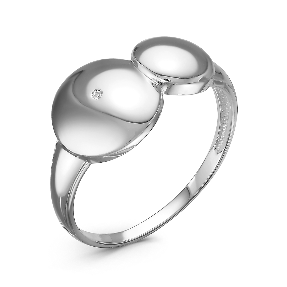 Кольцо из серебра с Бриллиантом