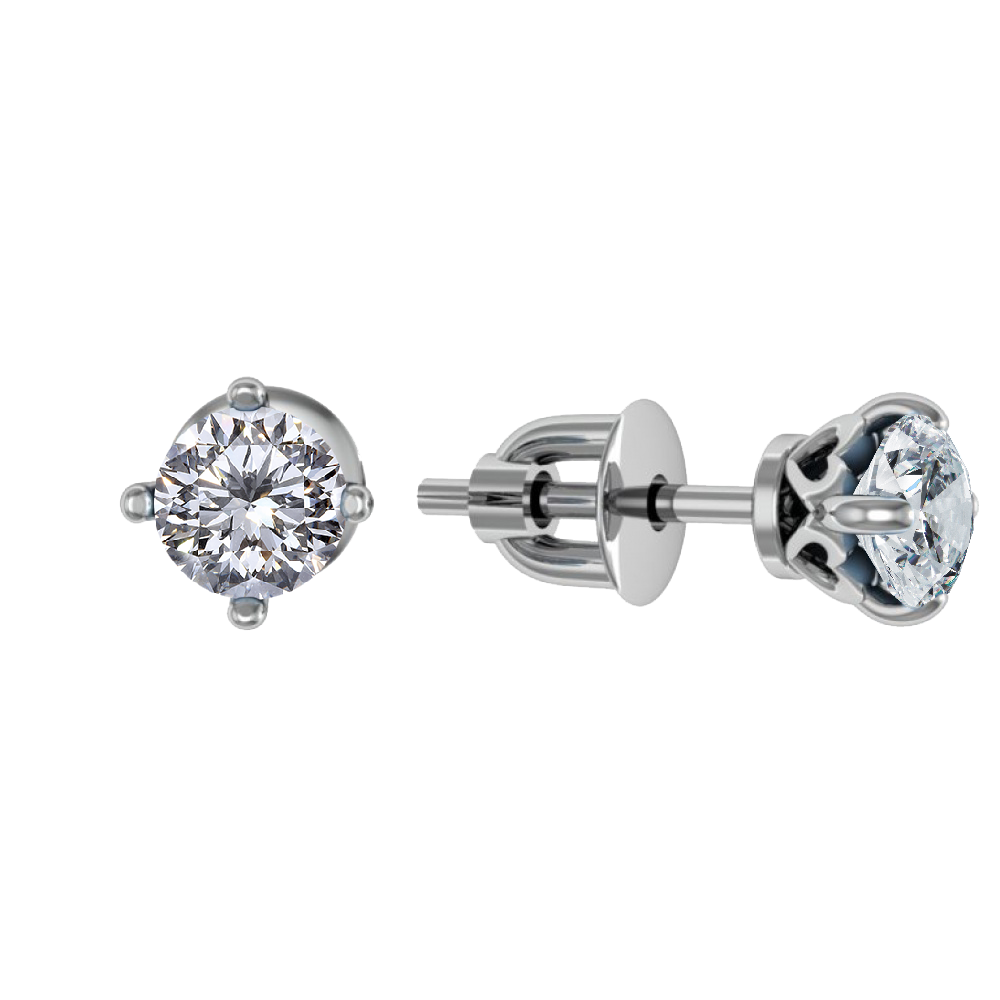 Серьги из серебра с фианитом Серьги из серебра с фианитом