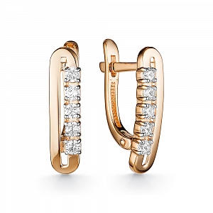 Серьги из&nbsp;золота с&nbsp;фианитом