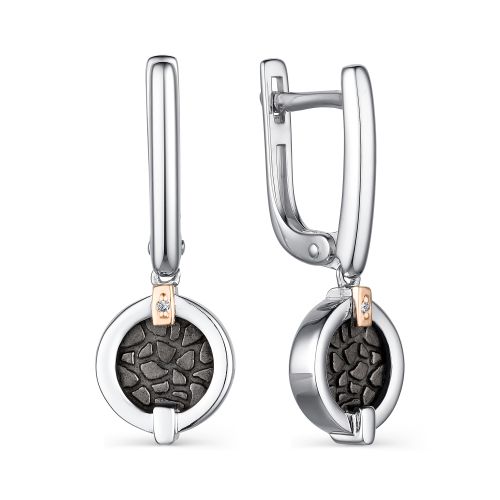 Серьги из&nbsp;серебра с&nbsp;Бриллиантом