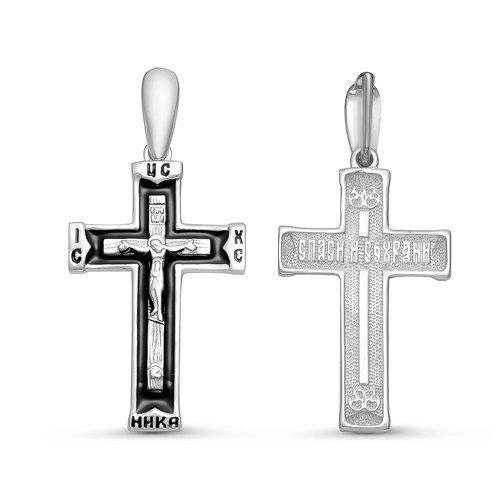 Крест из серебра с эмалью