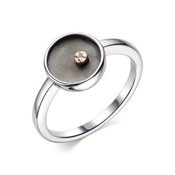 Кольцо из&nbsp;серебра с&nbsp;Бриллиантом