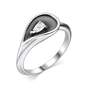 Кольцо из&nbsp;серебра с&nbsp;Бриллиантом