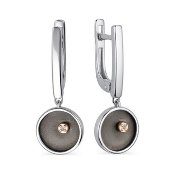Серьги из&nbsp;серебра с&nbsp;Бриллиантом