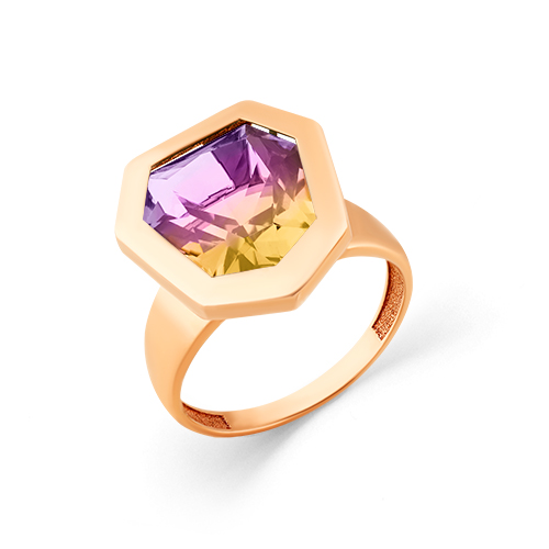 Кольцо из золота с Аметрином