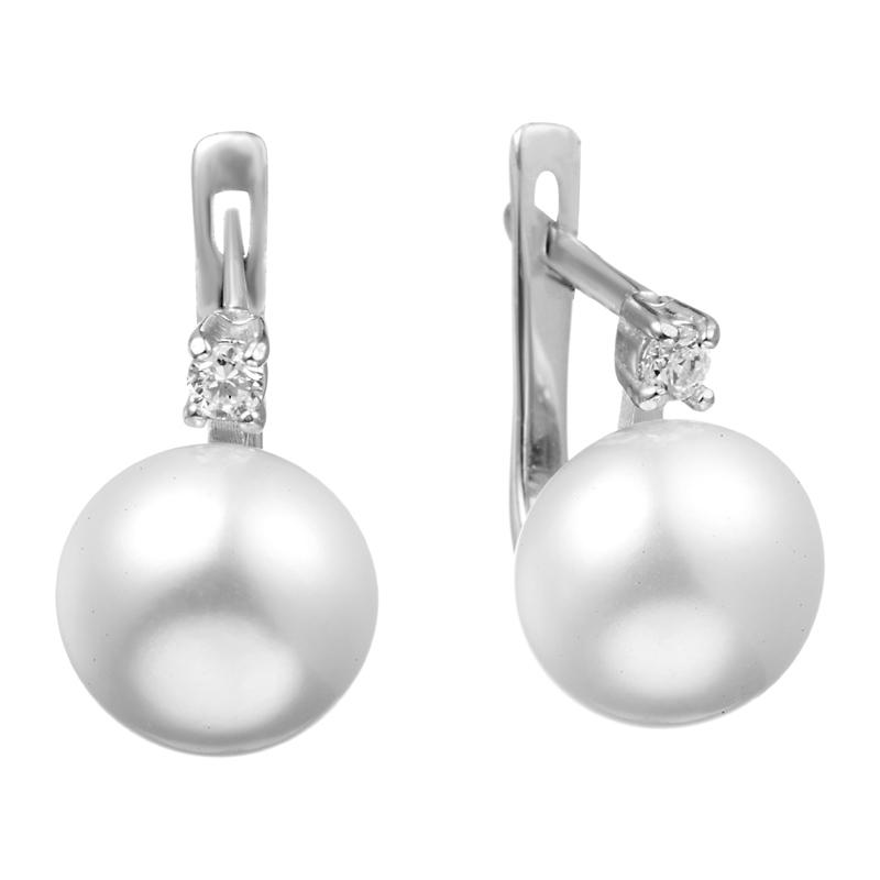 Серьги из&nbsp;серебра с&nbsp;жемчугом