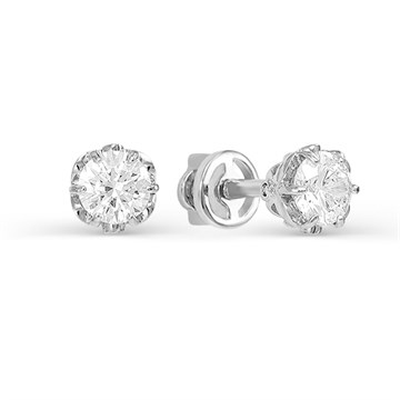 Серьги из&nbsp;серебра с&nbsp;фианитом