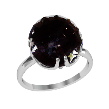 Кольцо из серебра c Горным хрусталем