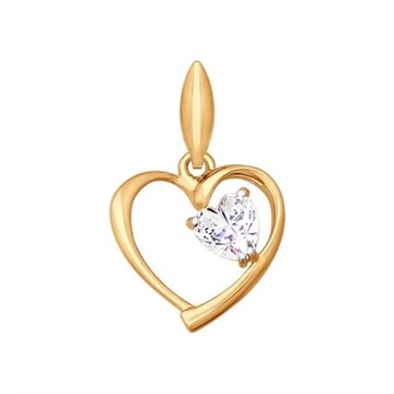 Подвеска из&nbsp;золота с&nbsp;фианитом