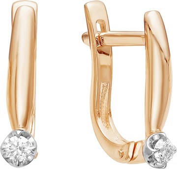 Серьги из&nbsp;золота с&nbsp;Бриллиантом