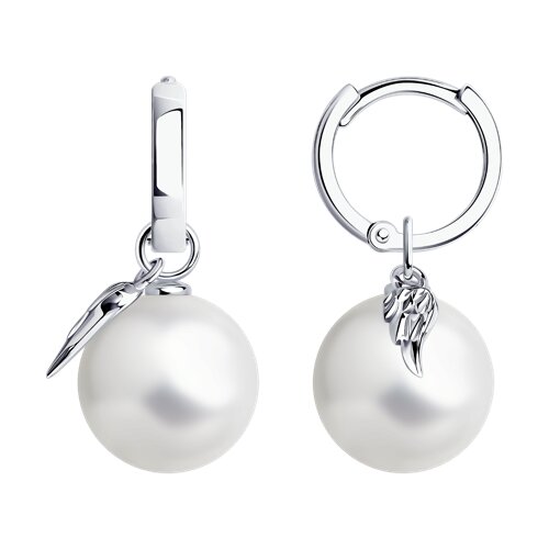 Серьги из&nbsp;серебра с&nbsp;жемчугом