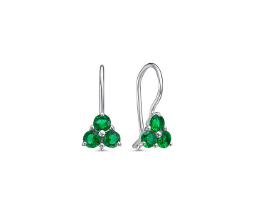 Серьги из&nbsp;серебра с&nbsp;кварцем