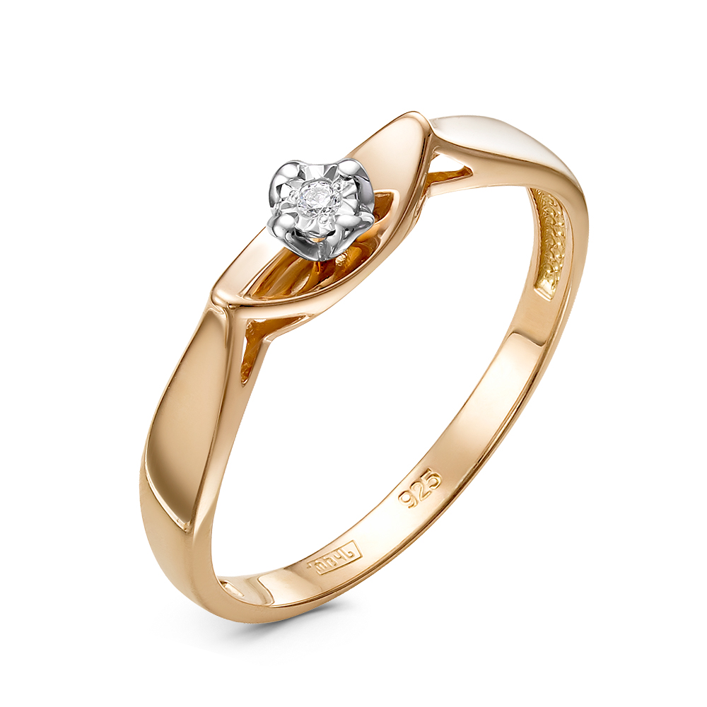 Кольцо из золота с бриллиантом