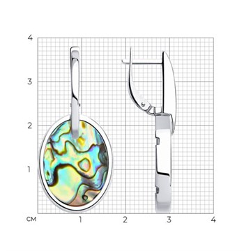 Серьги из&nbsp;серебра с&nbsp;перламутром