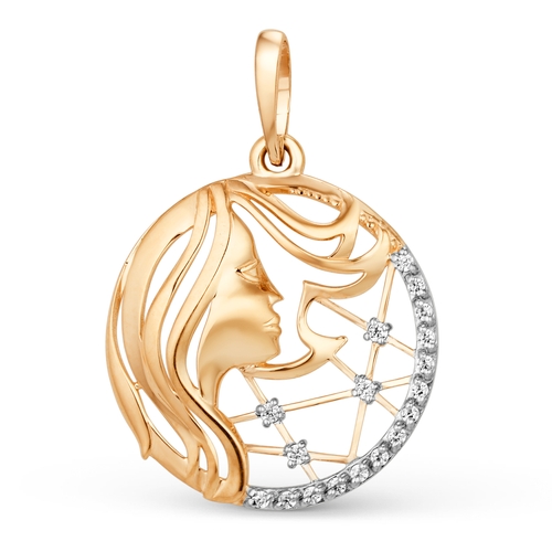 Подвеска из&nbsp;золота с&nbsp;фианитом