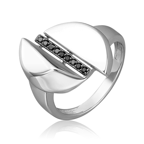 Кольцо из серебра с фианитом