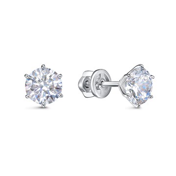 Серьги из&nbsp;серебра с&nbsp;фианитом