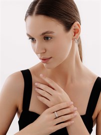 Кольцо из серебра с Бриллиантом