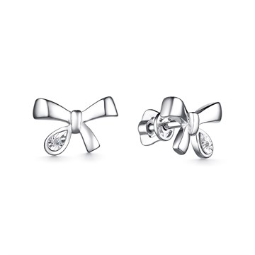 Серьги из&nbsp;серебра с&nbsp;Бриллиантом