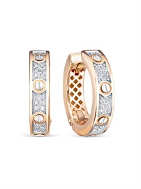 Серьги из золота с фианитом