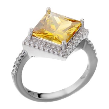 Кольцо из&nbsp;серебра с&nbsp;цирконом