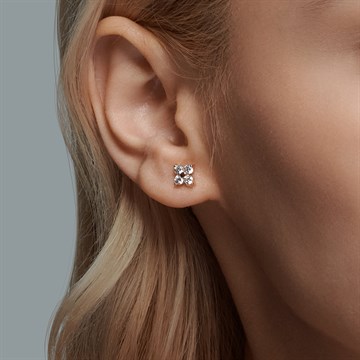 Серьги из золота с фианитом