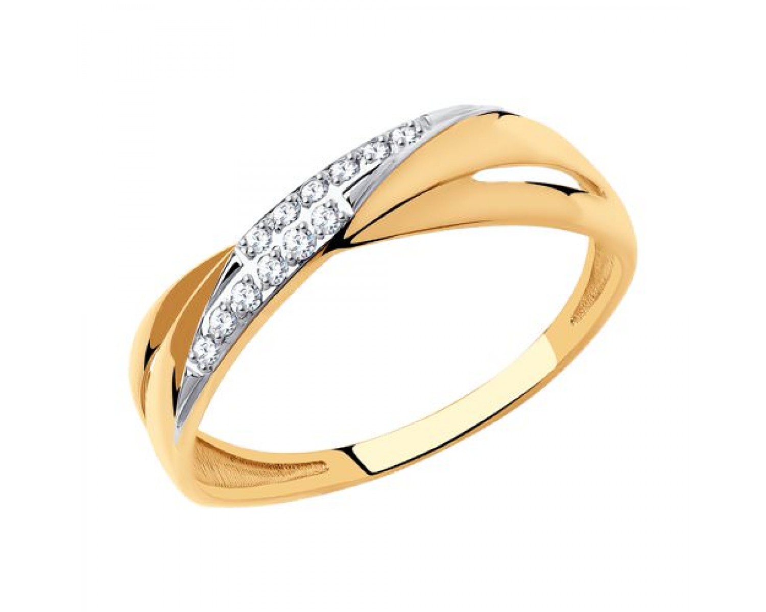 Кольцо из&nbsp;золота с&nbsp;фианитом