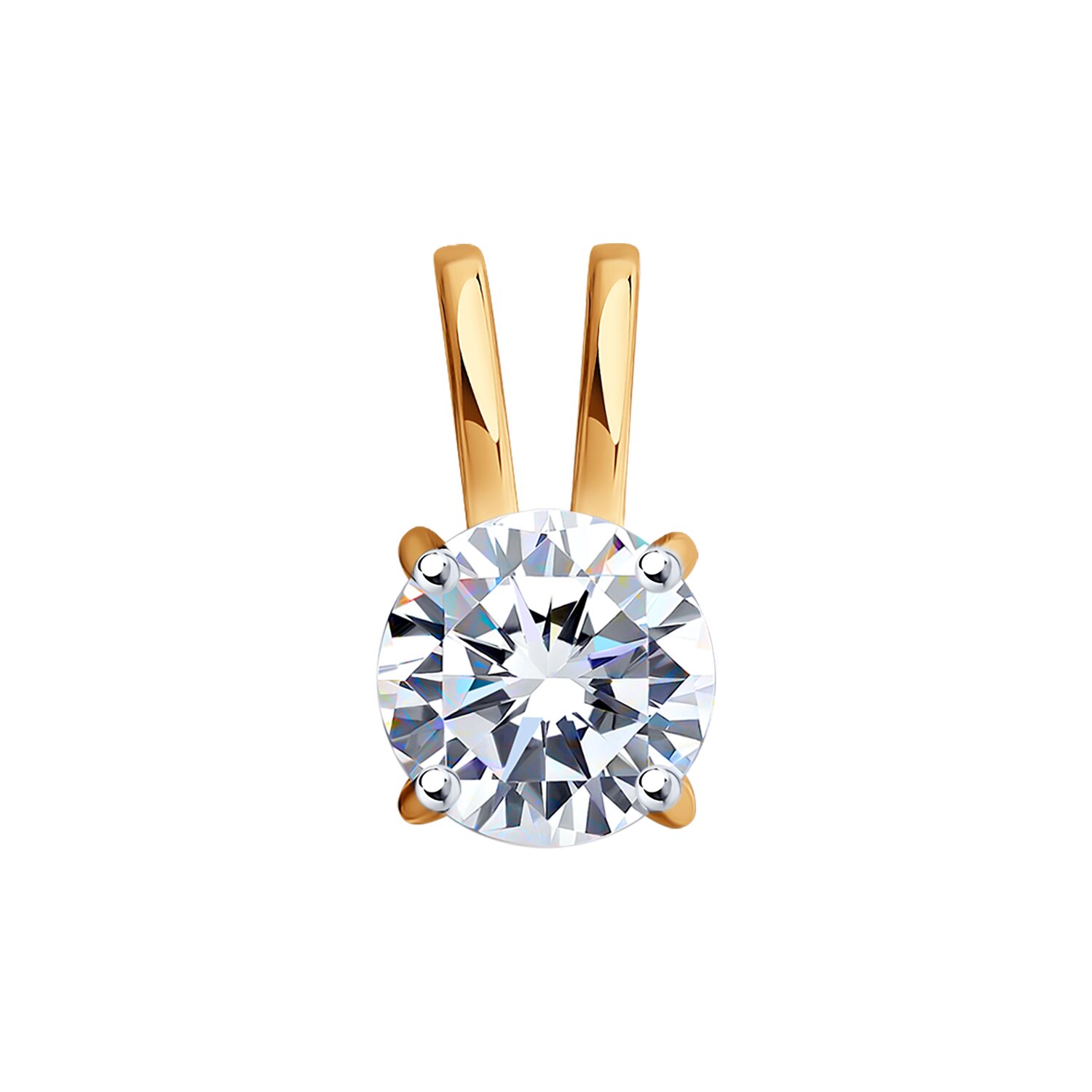 Подвеска из&nbsp;золота с&nbsp;фианитом