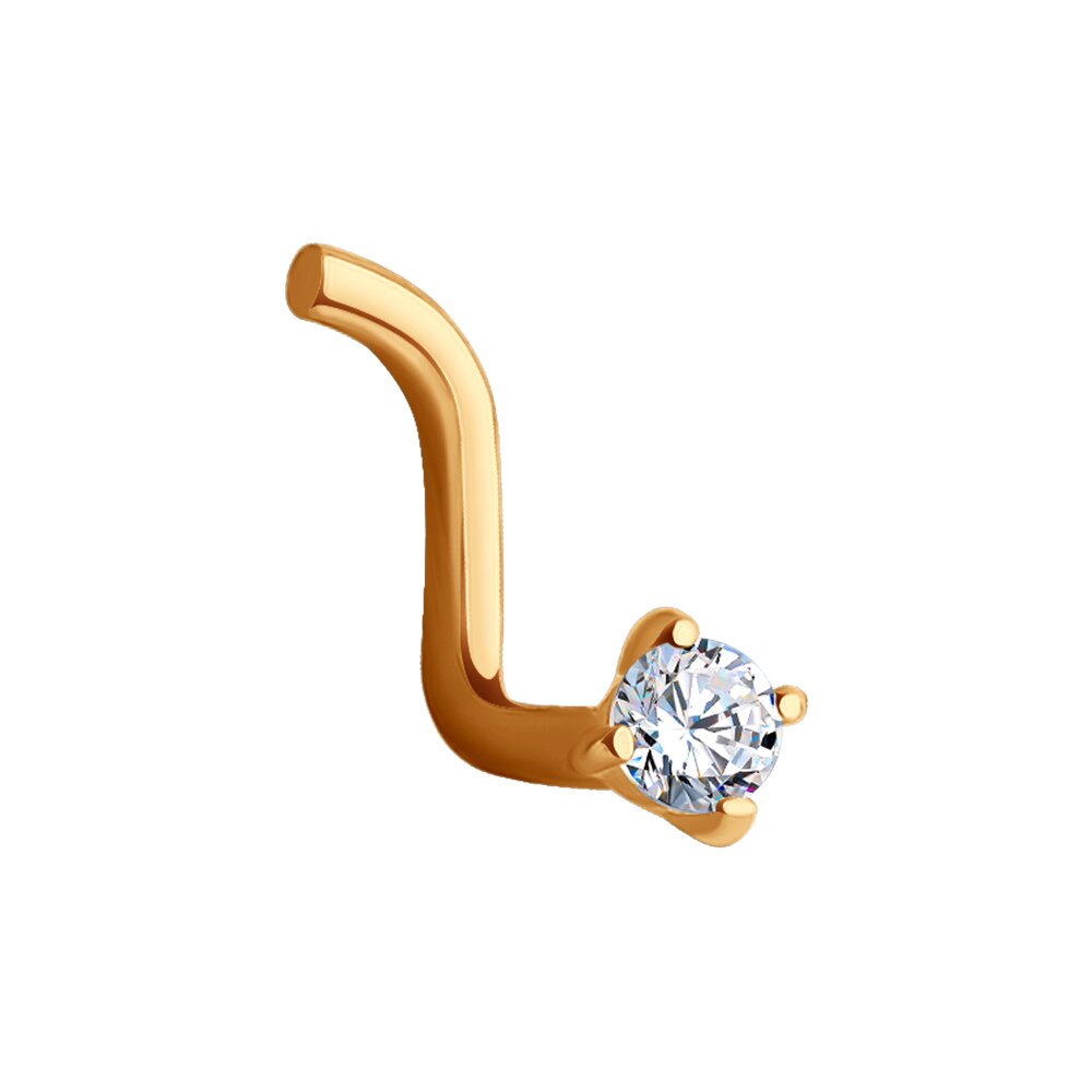 Пирсинг из&nbsp;золота с&nbsp;фианитом