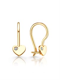 Серьги из золота с фианитом