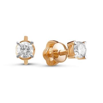Серьги из золота с Бриллиантом