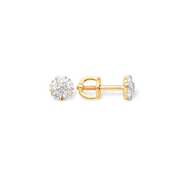 Серьги из золота с фианитом
