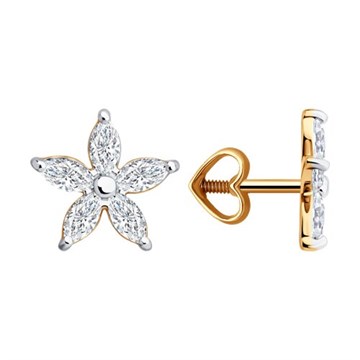 Серьги из&nbsp;золота с&nbsp;фианитом