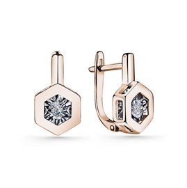 Серьги из золота с Бриллиантом