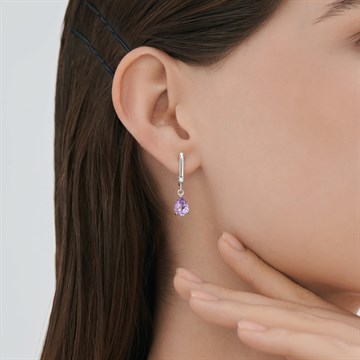 Серьги из серебра с Аметистом