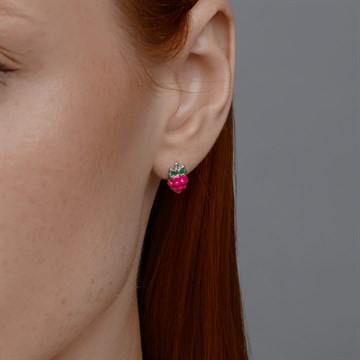 Серьги из серебра с эмалью