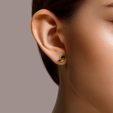 Серьги из серебра с эмалью