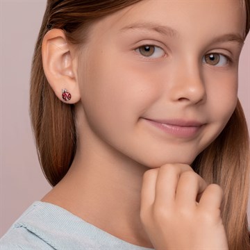 Серьги из серебра с эмалью