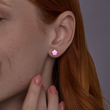 Серьги из серебра с эмалью