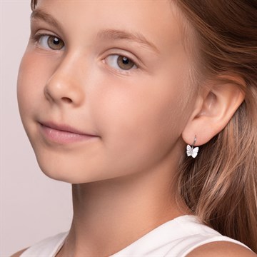 Серьги из серебра с эмалью