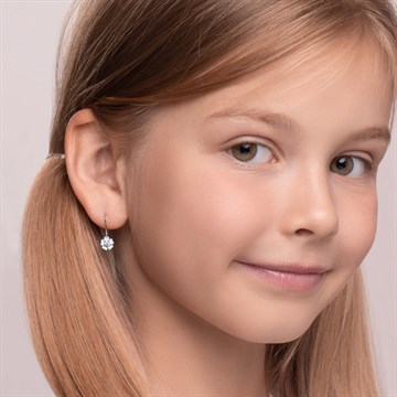 Серьги из серебра с эмалью