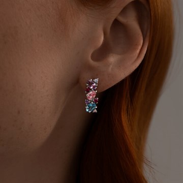 Серьги из серебра с миксами