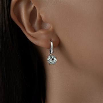 Серьги из серебра c Горным хрусталем