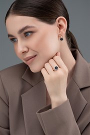 Серьги из золота с сапфиром и Бриллиантом