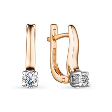 Серьги из золота с Бриллиантом