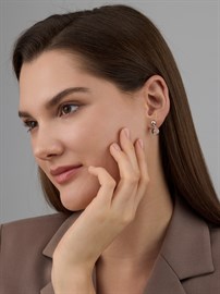 Серьги из серебра c Горным хрусталем